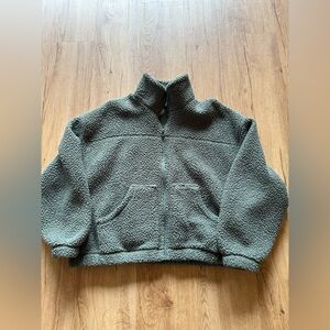 Old Navy Green Sherpa Jacket Size XS